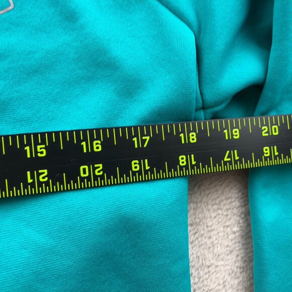 Under Armour Womens Sweatshirt Medium Loose Fit Turquoise Crew Neck Pullover - Picture 7 of 14